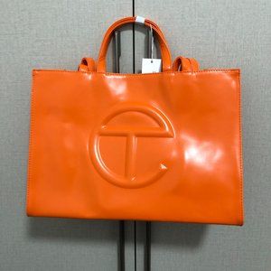 Telfar Medium Orange Shopping Bag